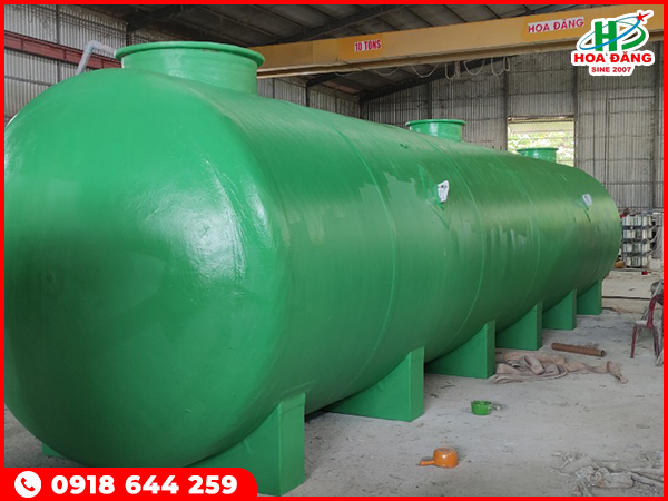 Bồn composite xử lý nước thải 80m3